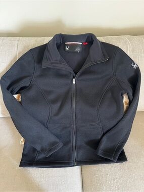 Spyder Women's Black Full-Zip Fleece Jacket